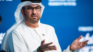 COP28 President-Designate Dr Sultan Ahmed Al Jaber at the ‘Countdown to COP28’ discussion at the Museum of the Future in Dubai on Saturday Image Credit: Supplied