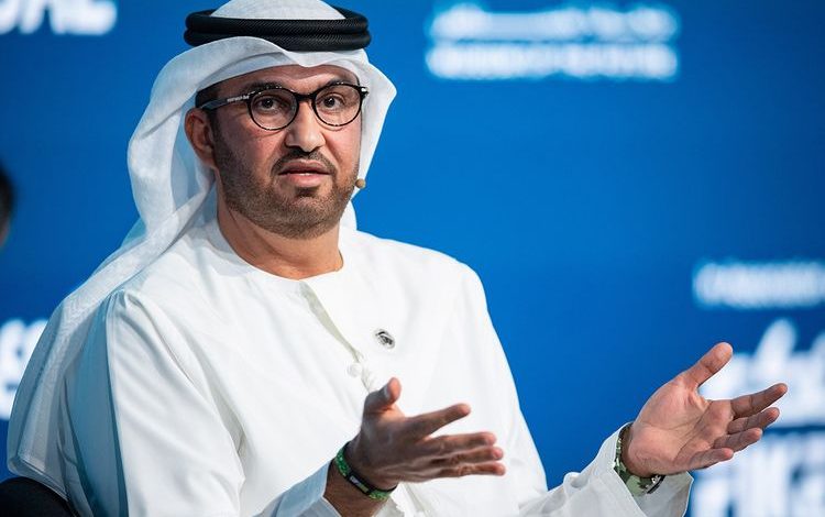 COP28 President-Designate Dr Sultan Ahmed Al Jaber at the ‘Countdown to COP28’ discussion at the Museum of the Future in Dubai on Saturday Image Credit: Supplied