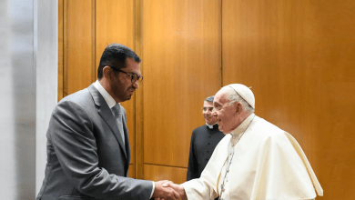 Dr. Sultan Al Jaber, President-Designate of COP28 UAE, met with Pope Francis, the head of the Catholic Church, to discuss the crucial role of faith leaders in advancing the climate agenda at COP28. source: Cop28.com