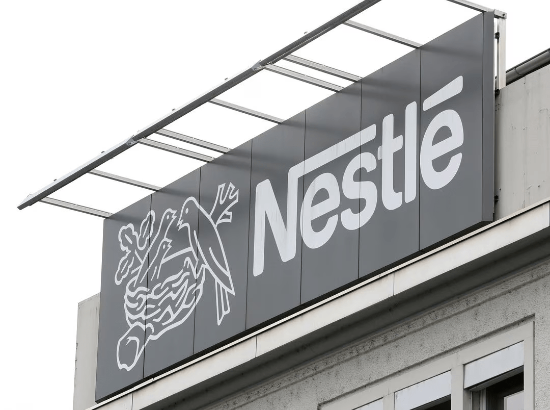 Nestle's logo is seen at a plant in Konolfingen, Switzerland, Sept. 28, 2020. REUTERS/Arnd Wiegmann/File Photo Acquire Licensing Rights