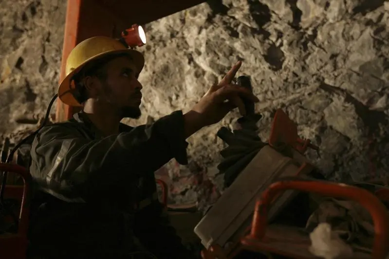 Image used for illustrative purposes ,A miner works in the Al Amar gold mine, 200km (124 miles) southwest of Riyadh, May 28, 2008. Fahad Shadeed, Reuters Image used for illustrative purpose. Source: Zawya.com