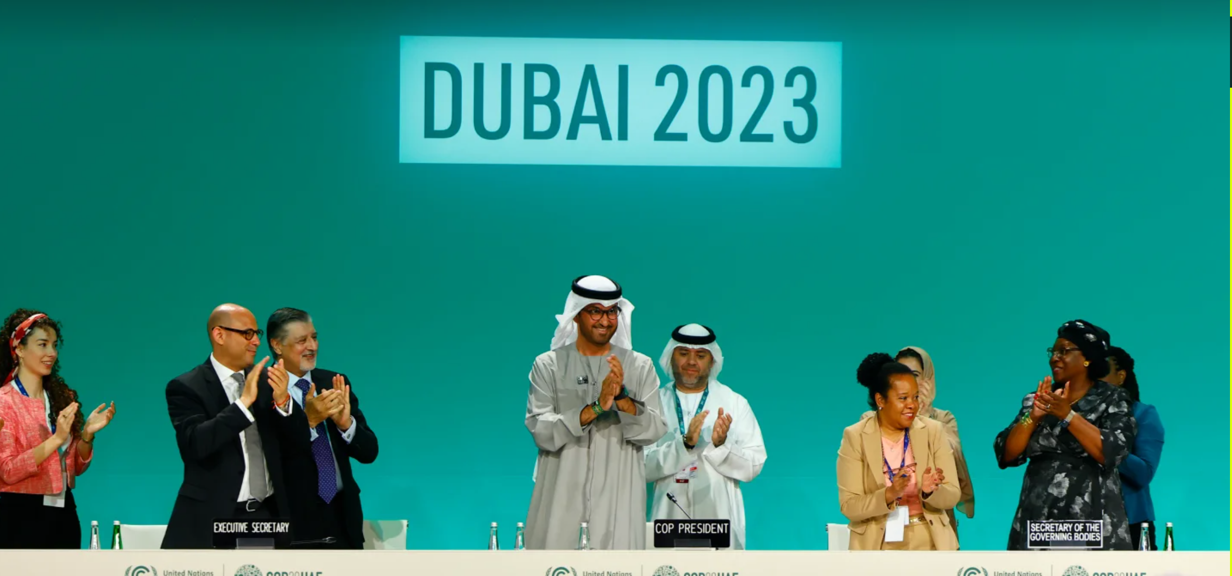 COP28 PRESIDENT DELIVERS REMARKS AT CLOSING PLENARY Source: Cop28.com