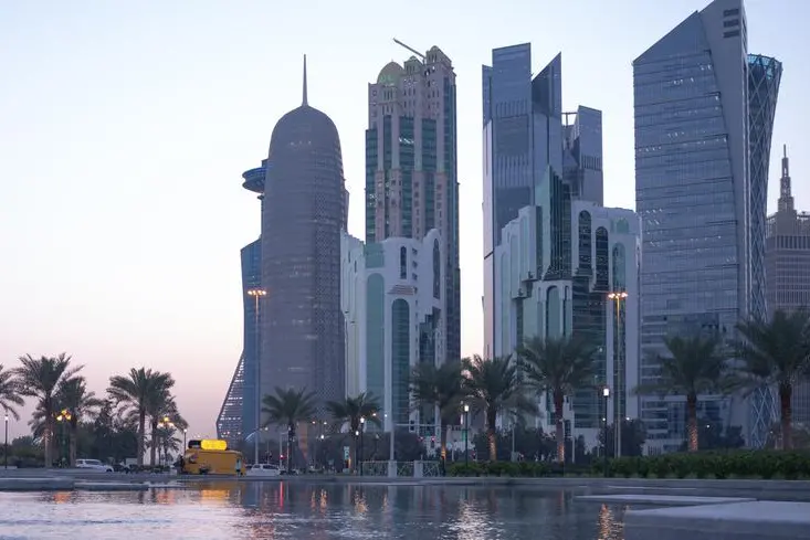 12 February 2021- Colorful Skyline of Capital of Qatar. Getty Images Image used for illustrative purpose. Getty Images Source: Zawya.com