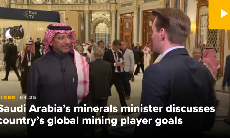 Saudi Arabia's minerals minister discusses the kingdom's push to become a global mining player Source: Cnbc.com