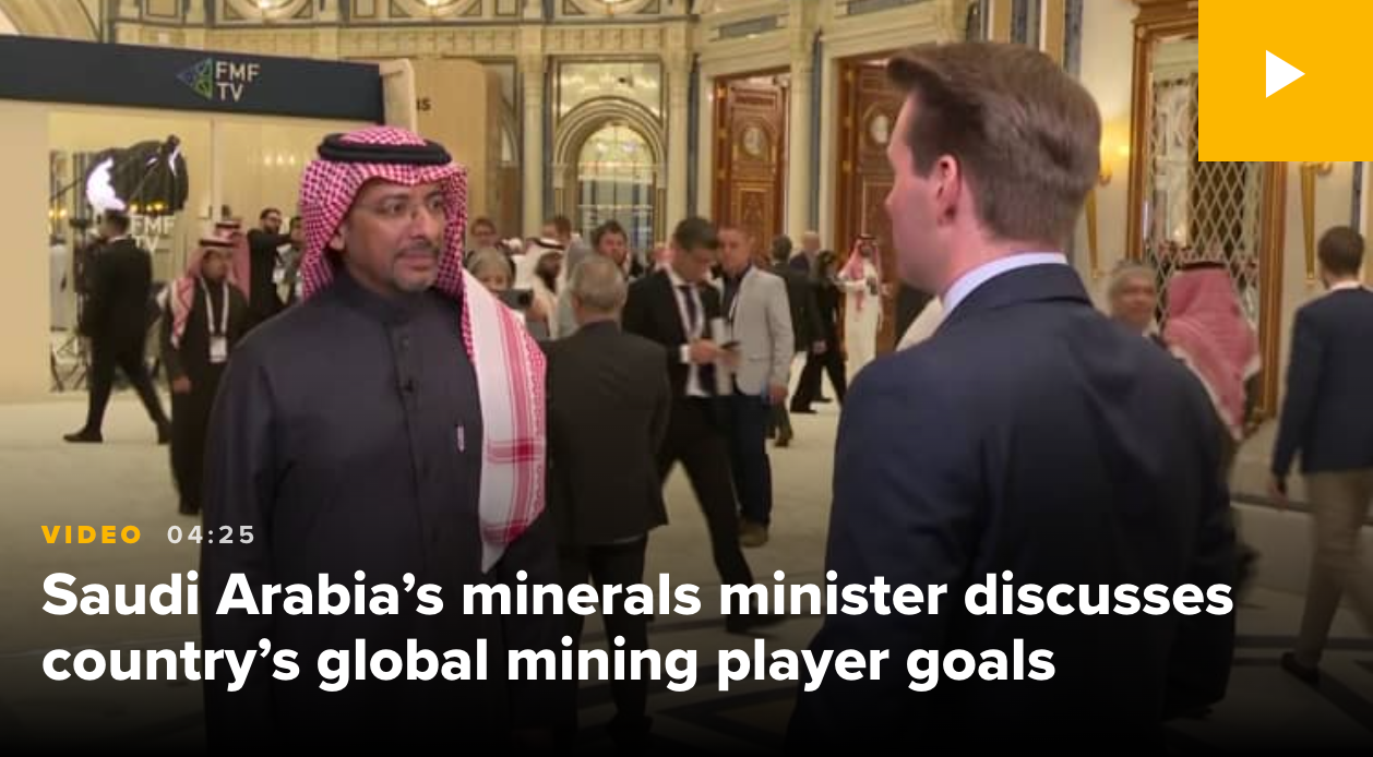 Saudi Arabia's minerals minister discusses the kingdom's push to become a global mining player Source: Cnbc.com