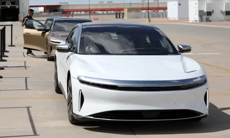FILE PHOTO: People test drive Dream Edition P and Dream Edition R electric vehicles at the Lucid Motors plant in Casa Grande, Arizona, U.S. September 28, 2021. REUTERS/Caitlin O'Hara/File Photo Image used for illustrative purpose. Reuters Source: Zawya.com